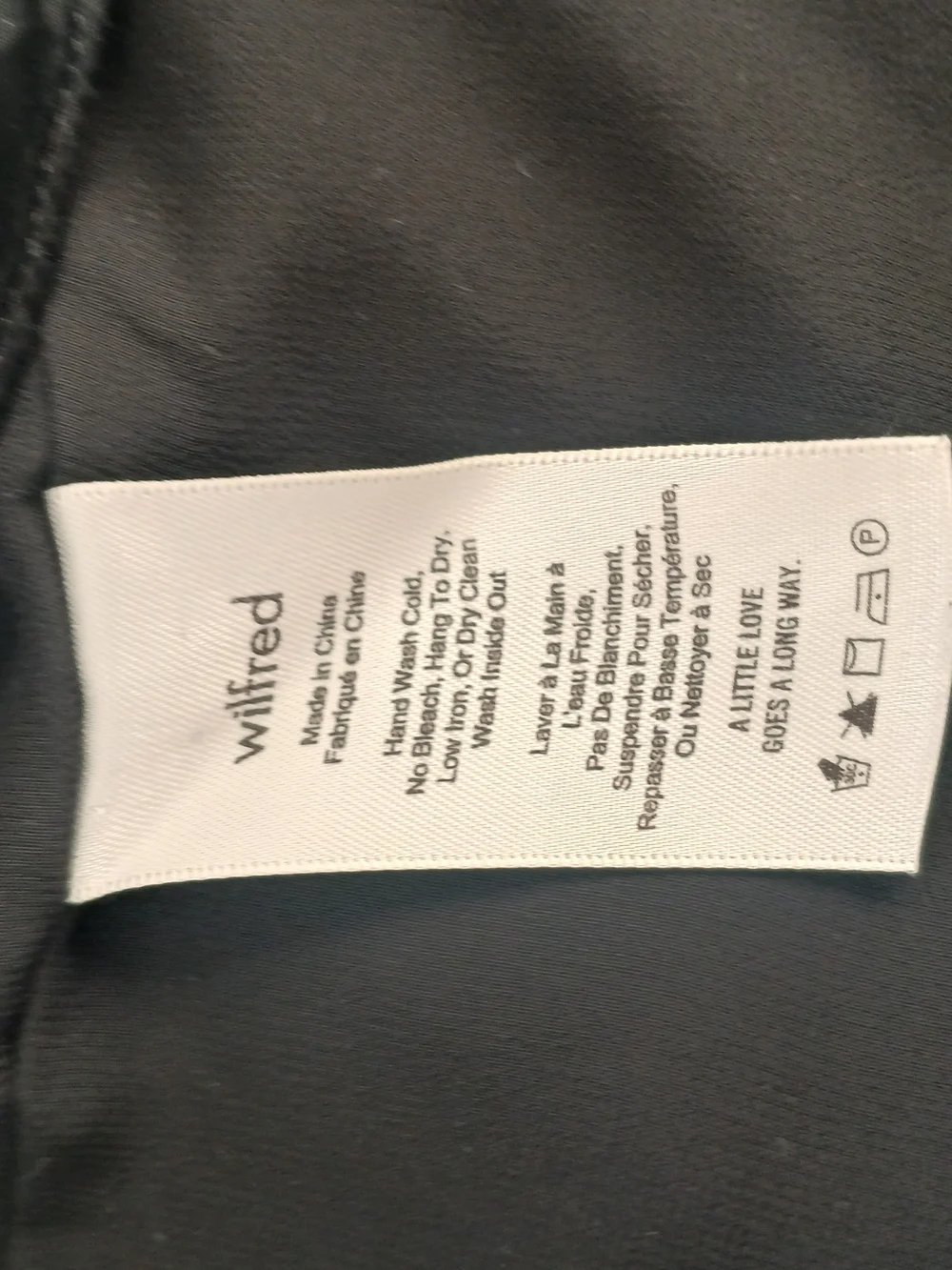 Wilfred Black Satin Button-Front Cami - Picture 4 of 4